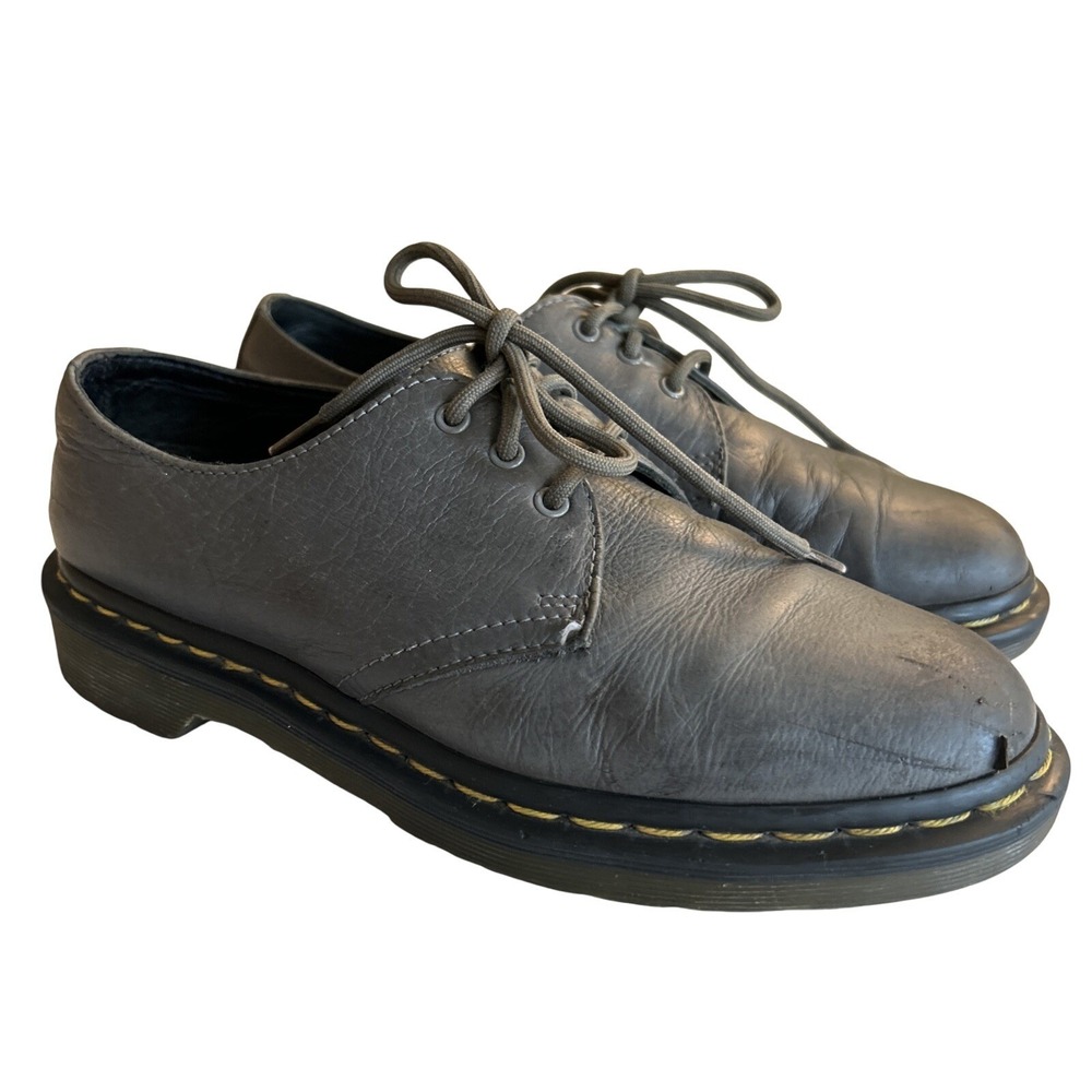 Doc Martens #1461 Women's Size US 7 Low Top Oxford Shoes Grey Y2K 90s Grunge
